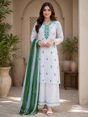 14 August 3 Pcs Women's Stitched Fancy Embroidered Suit