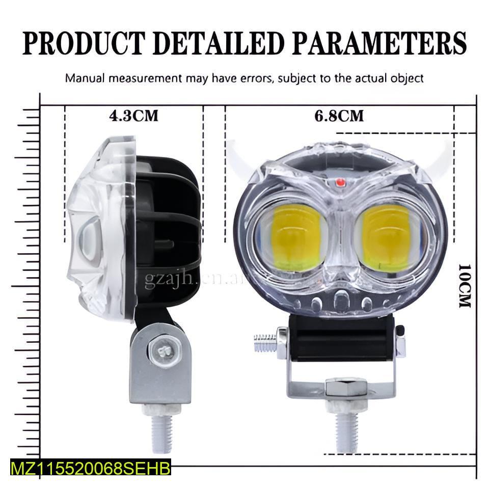 Owl Shaped Crystal Bike Headlight with LED