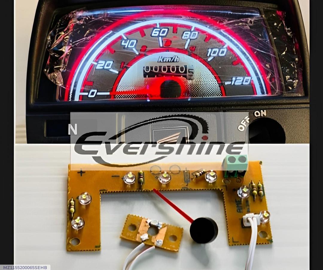 70cc Motorcycle LED Speedometer Kit Red Glow