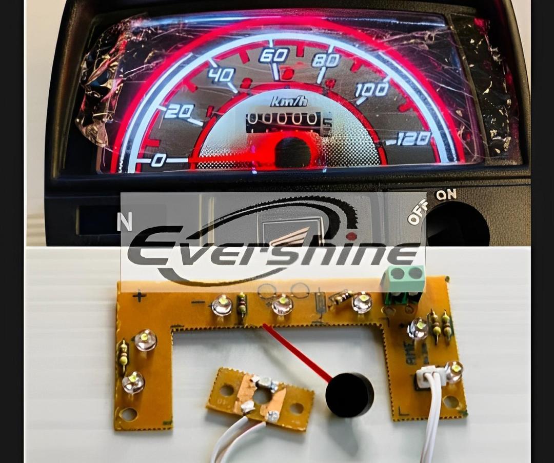 70cc Motorcycle LED Speedometer Kit Red Glow