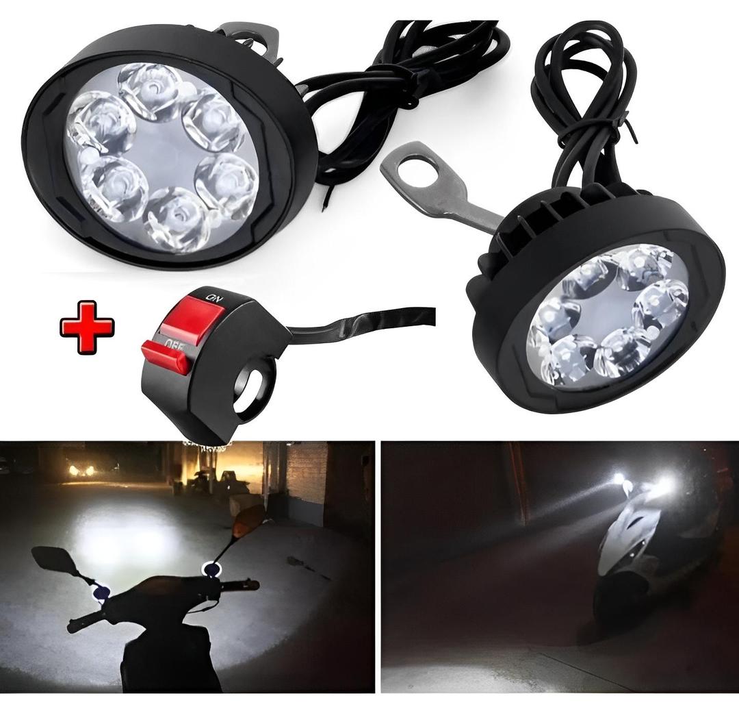 Premium LED Headlights for Motorcycles - Water Resistant & Long Range