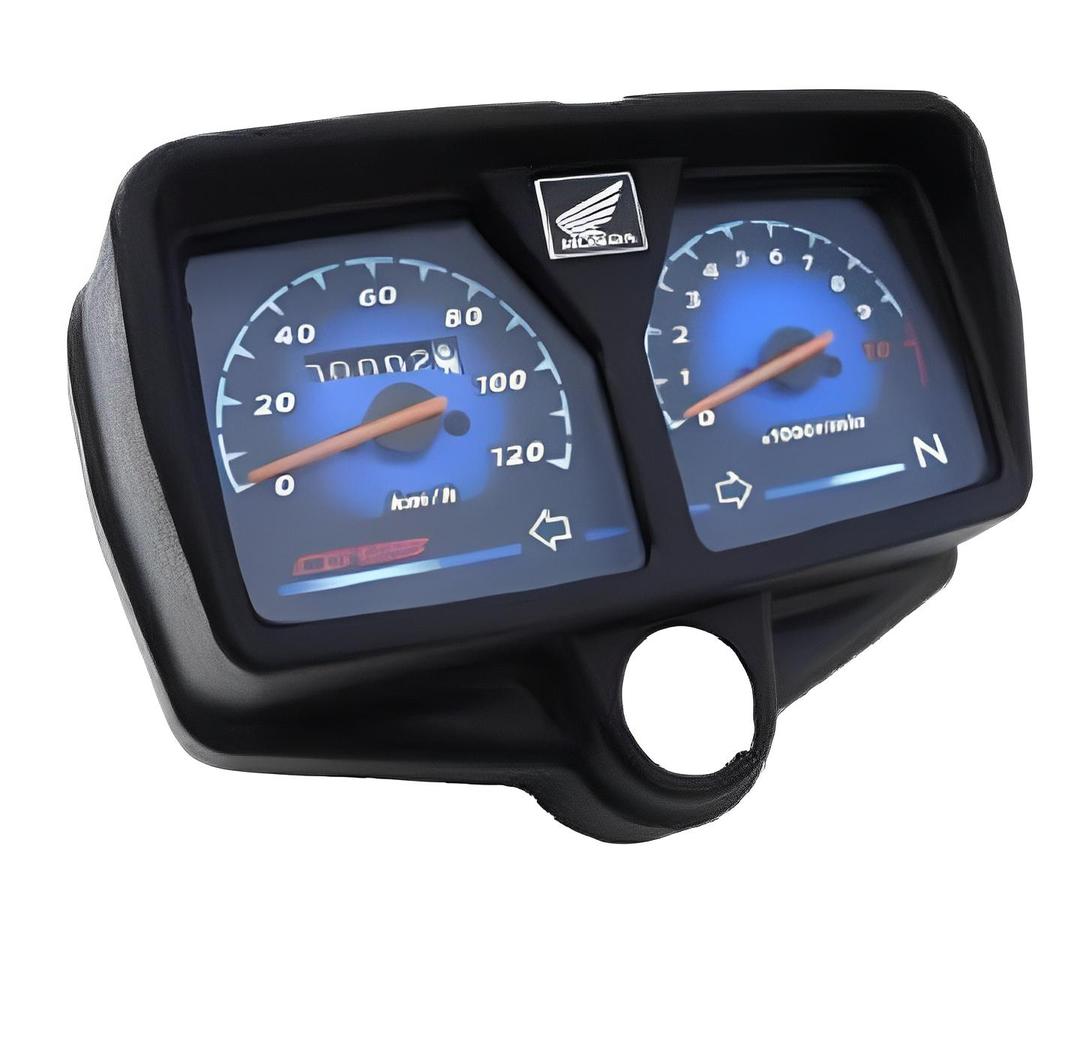 Honda 125cc Bike Speedometer Black ABS All Black