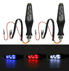 Heartbeat LED Bike Indicators Red Blue White Multi Color