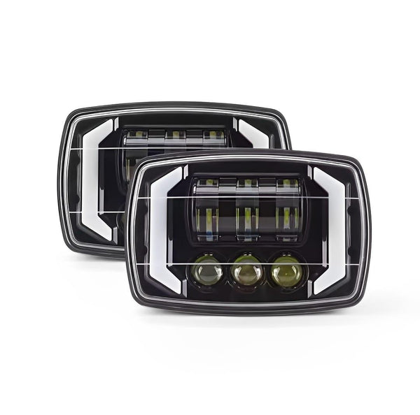 Premium Black Aluminum Headlight for Vehicles