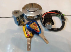 70cc Bike Key Switch Kit Golden Metal 3-Piece Set