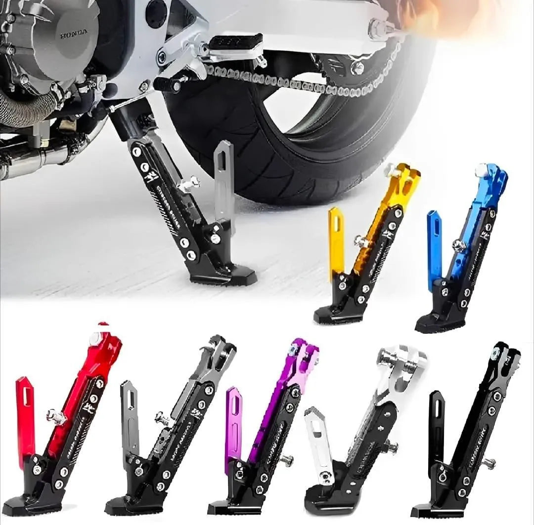 Universal Kickstand for Motorcycles Adjustable Height Crash Guard