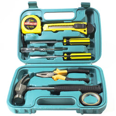 8 PCS Professional Tool Set with Storage Box | YL-8009A Model |  Durable Home Repair & DIY Toolkit |  Organized Plastic Storage Box