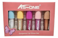 KS One Lip Gloss Set Multicolor Glossy Long Lasting