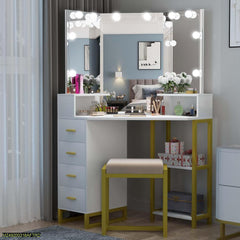 Rechargeable LED Vanity Mirror with USB Lights