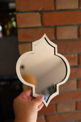 Modern Beige Acrylic Wall Mirror Set 4pcs