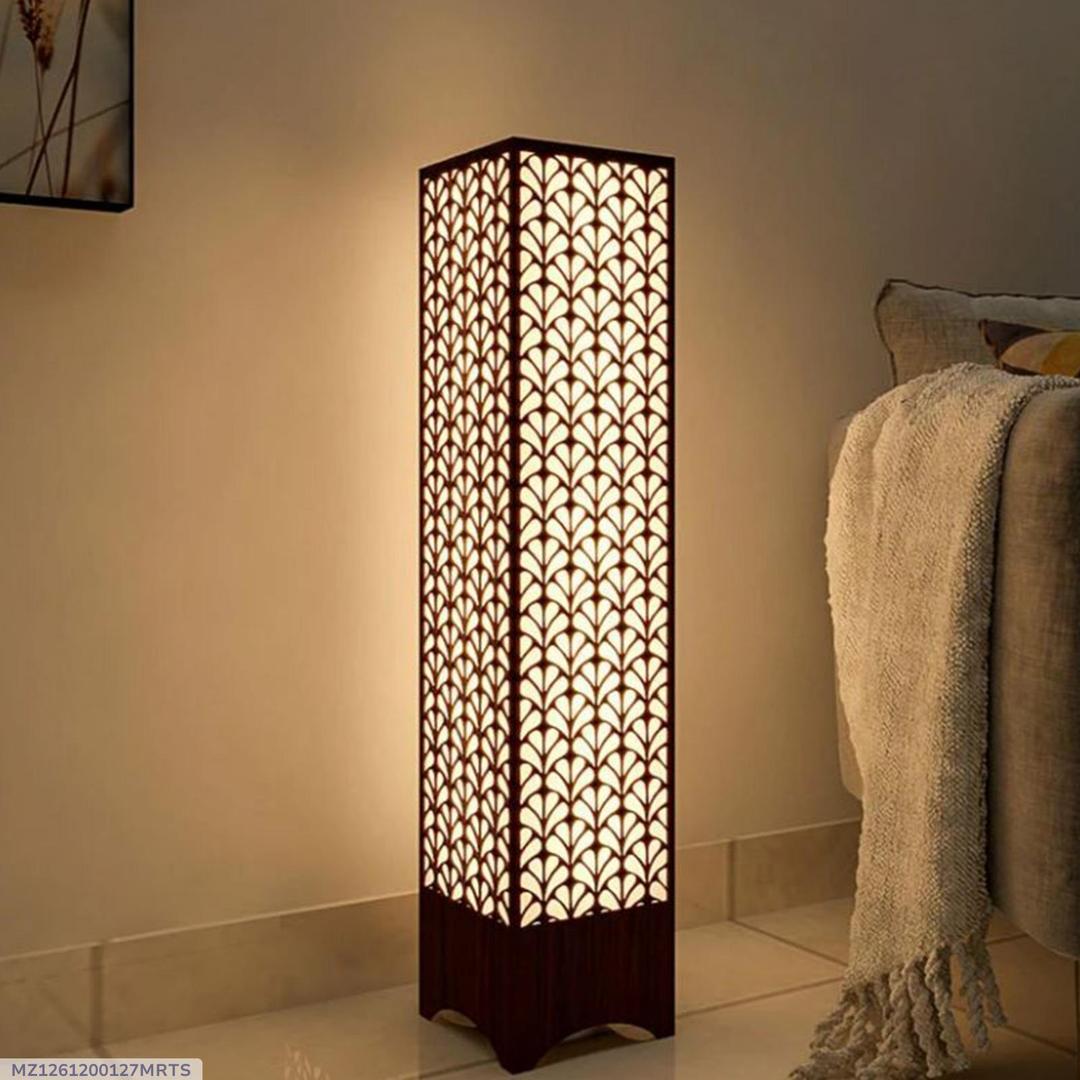 Modern Wooden Floor Lamp with Leaf Design for Home & Office
