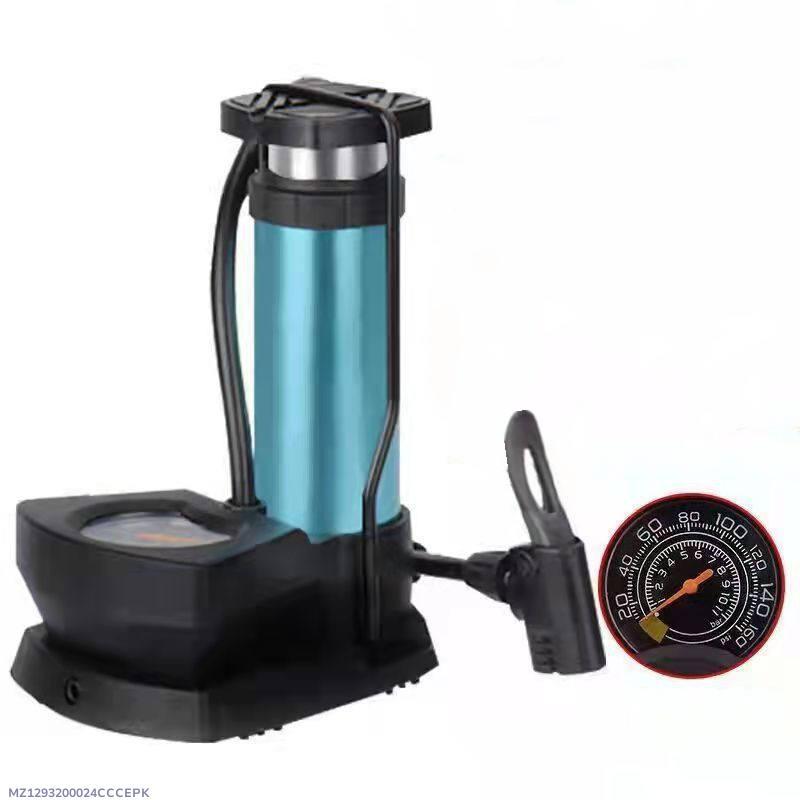 Premium Quality 3 Pcs Tire Pump Set Black ABS
