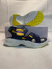Men's Blue EVA Semi-Formal Sandals with Yellow Accents