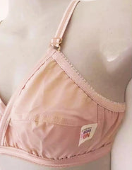 Women Cotton Non-Padded Bras Black Pink Sizes 32-42