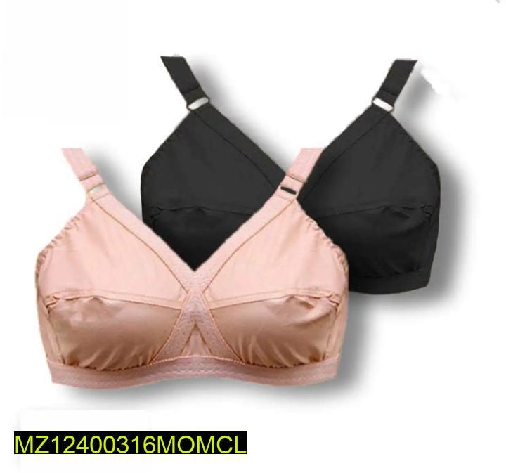Premium Cotton Bra Set Black Steel Hooks Daily Wear