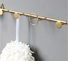 Golden Metal Wall Hanging for Modern Home Decor