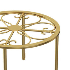 Modern Iron Plant Stand Black Golden Indoor Outdoor