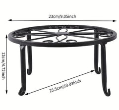 Modern Iron Plant Stand Black Golden Indoor Outdoor