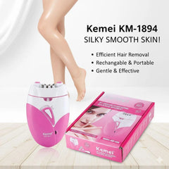 Cordless Rechargeable Women's Hair Clipper Pink