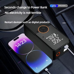Digital Tire Pressure Inflator Black 4x3x2 Inch ABS