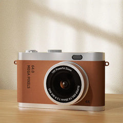 Dual-Camera Selfie-Capable Ccd Digital Camera for Students, Portable Retro Compact Point-And-Shoot Camera with Dual Lenses