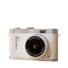 Dual-Camera Selfie-Capable Ccd Digital Camera for Students, Portable Retro Compact Point-And-Shoot Camera with Dual Lenses
