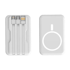 Wholesale cross-border magnetic power bank 10000 wireless charging self-wired fast charging Magsafe mobile power gift printing
