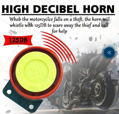 Premium Anti-Theft Security Kit for Motorcycles Black Plastic