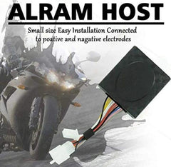 Premium Anti-Theft Security Kit for Motorcycles Black Plastic