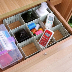 Drawer Organizer Board Storage Box | Adjustable Clapboard Divider Set | 4 Pcs