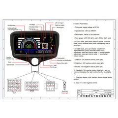 Digital speedometer for cg125 bike fully digital meter for motorcycle