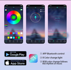 Bluetooth control angel wing light multicolor for all bikes and car uneversa