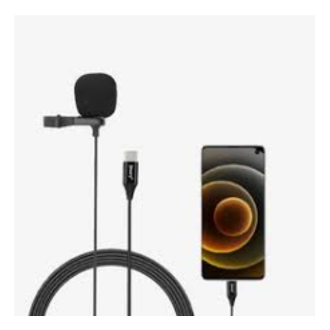 Type-c Lavalier Microphone with Clip Compatible Mobile, Laptop Tab etc