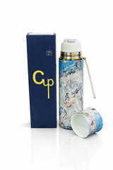 Stylish Printed Water Bottle 650ML – Leak Proof Stainless Steel | Trendy Design With Box | Premium Quality Random Color