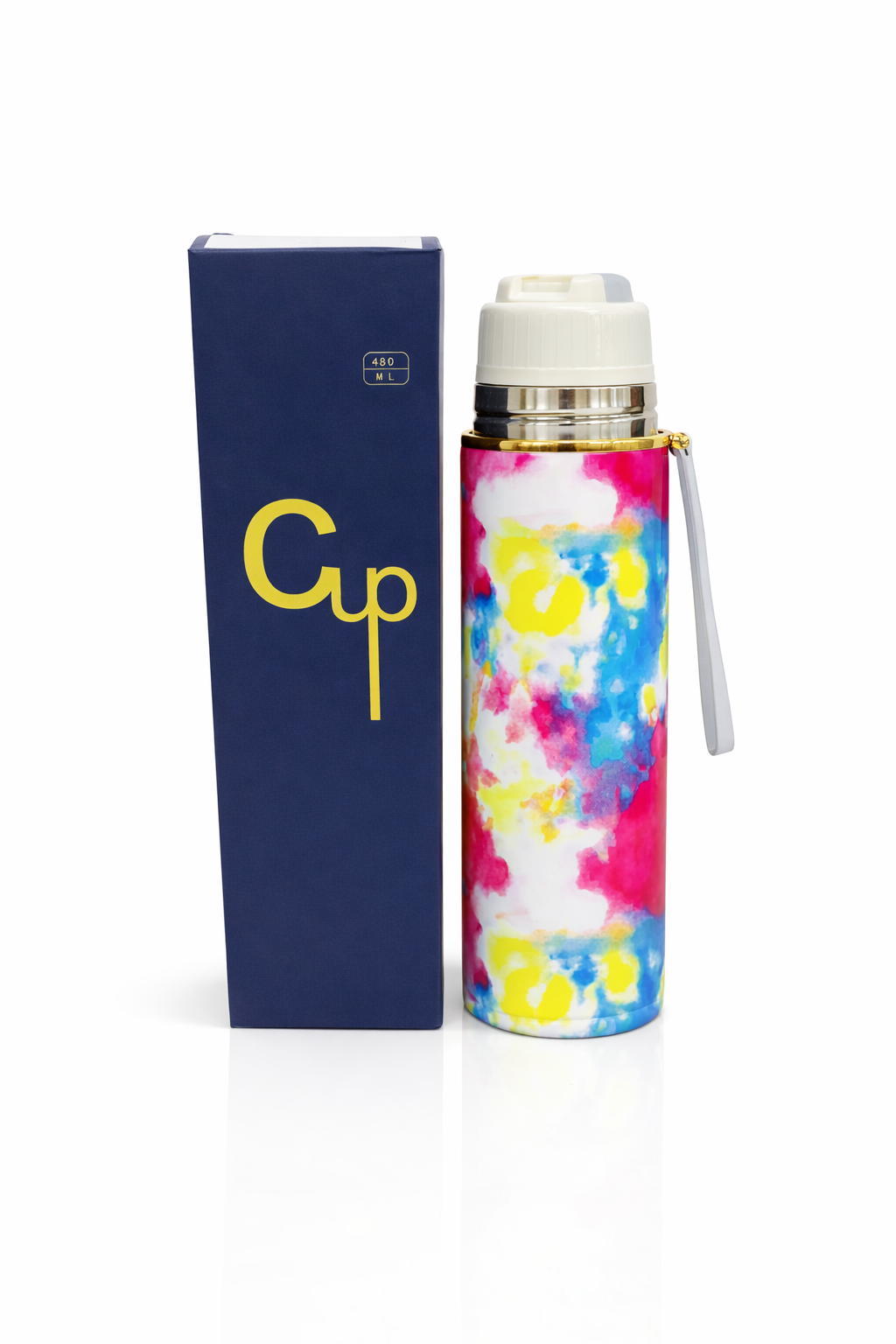 Stylish Printed Water Bottle 650ML – Leak Proof Stainless Steel | Trendy Design With Box | Premium Quality Random Color