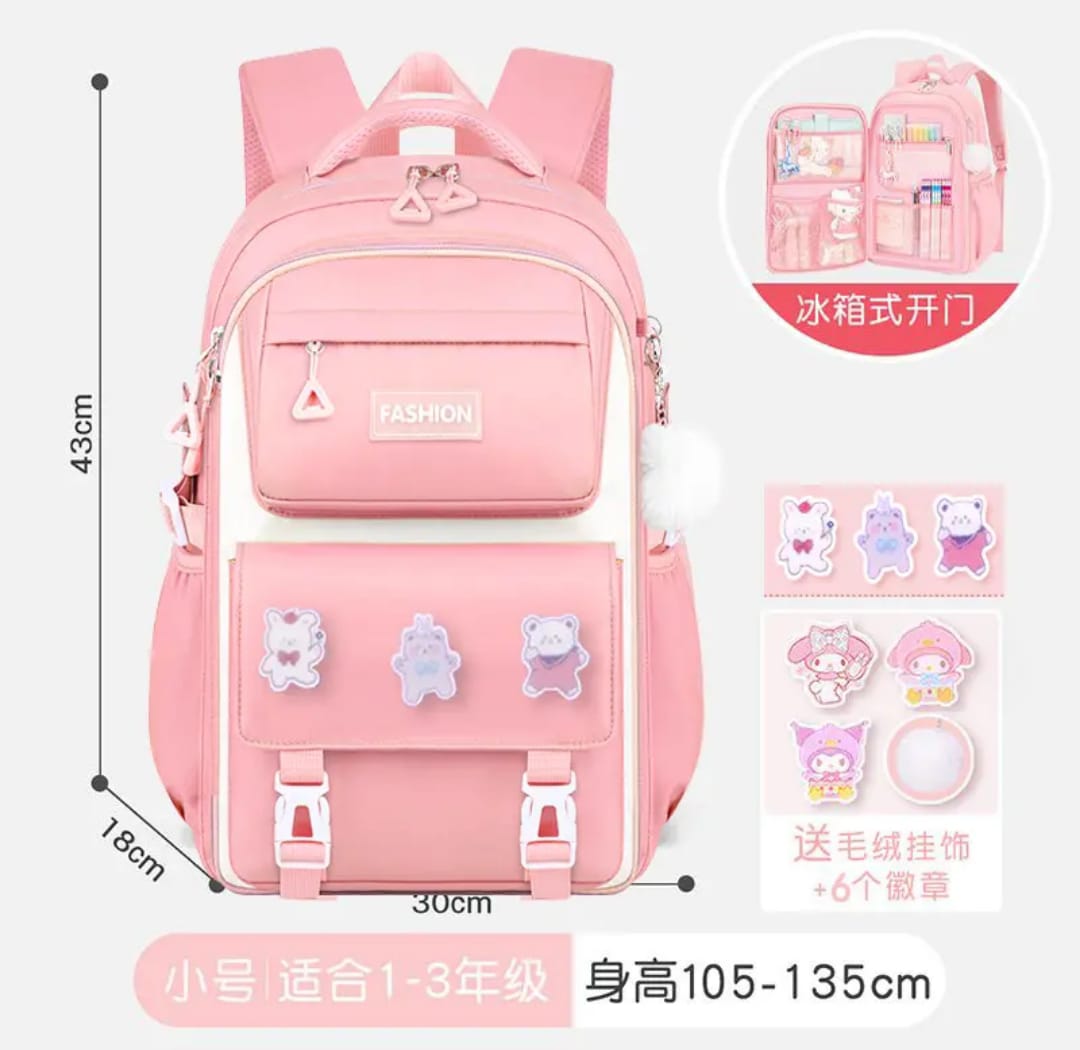 Premium School Bag | Waterproof Backpack | 43cm x 30cm | Spacious & Durable | For Students up to Grade 5 | Blue
