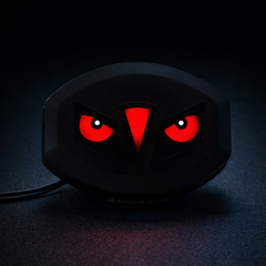 Premium Devil Eye Bike Backlight – Universal 12V LED Brake Tail Light with Multicolor RGB Dynamic Flash for 125cc Motorcycles (Random Color)