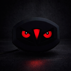 Premium Devil Eye Bike Backlight – Universal 12V LED Brake Tail Light with Multicolor RGB Dynamic Flash for 125cc Motorcycles (Random Color)