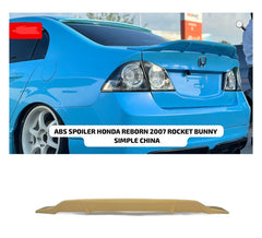 ABS Rocket Bunny Style Rear Trunk Spoiler for Honda Civic Reborn (2006–2012 Models)