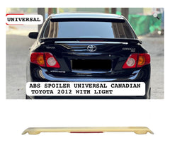 ABS Canadian Style Rear Trunk Spoiler with Brake Light for Toyota Corolla (2009–2014)