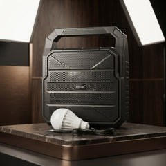 KBroad Portable Solar Power Station with LED Light & Charging Kit