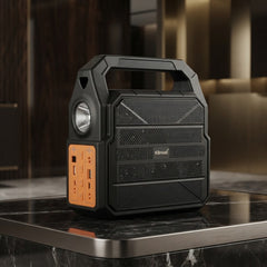 KBroad Portable Solar Power Station with LED Light & Charging Kit