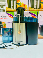 Silver Crest Fruit Juicer With Two Speed Settings I And II For Efficient Juicing Of Various Fruits And Durable Daily Home Use Design