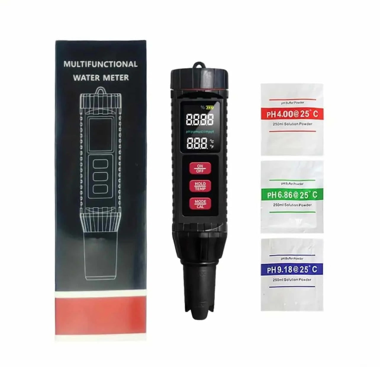 7 in 1 Water Quality Tester Meter Pen Diaital LCD PH / TDS / EC / ORP / TEMP / SG / Salinity Test Testing