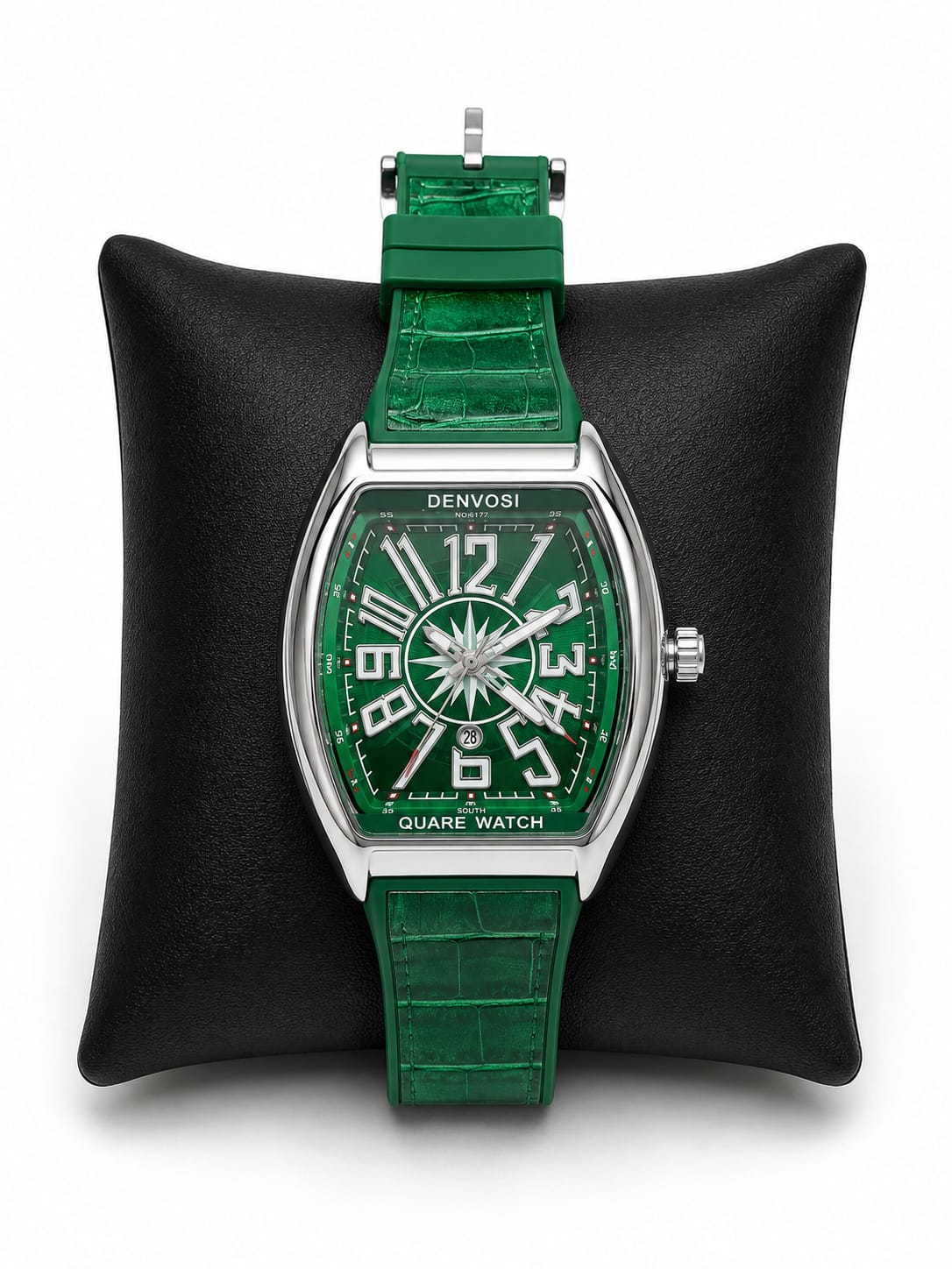 Denvosi Quartz Watch Model 6177 - Wristwatch Accessory Designed For Time Tracking And Daily Styling Routine - green