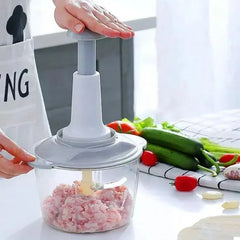 9-in-1 Chopper 2000ML Gray ABS Kitchen Tool