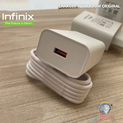 70W Fast Charger For Infinix Phones – Type-C Power Adapter with USB Cable