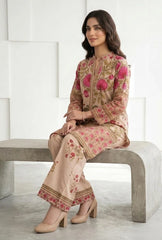 Women's Multicolor Printed Arabic Lawn 2Pc Suit Set