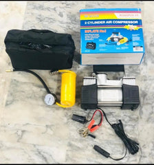 12v Air Compressor for Car Tires Black