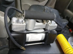 12v Air Compressor for Car Tires Black